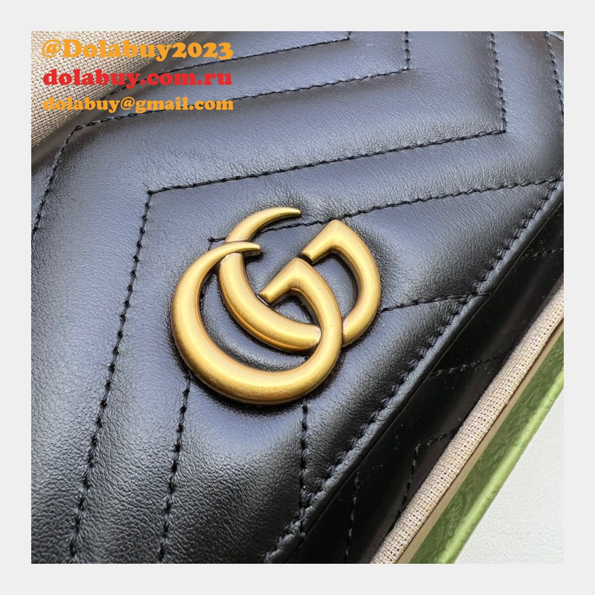 Gucci high quality Designer Replica GG Marmont continental wallet 443436 Bag