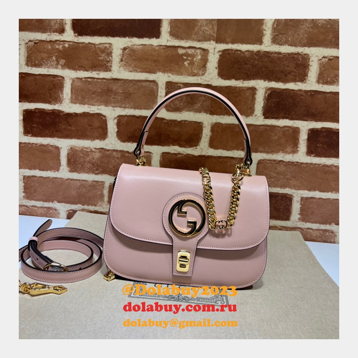 High Quality Gucci Blondie Top-handle 735101 Designer Bag