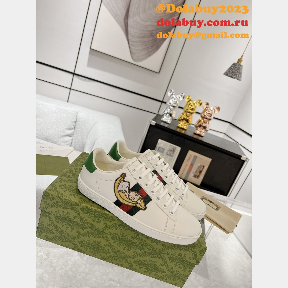 Replica Best Quality Ace Gucci Sneakers UK Shoes