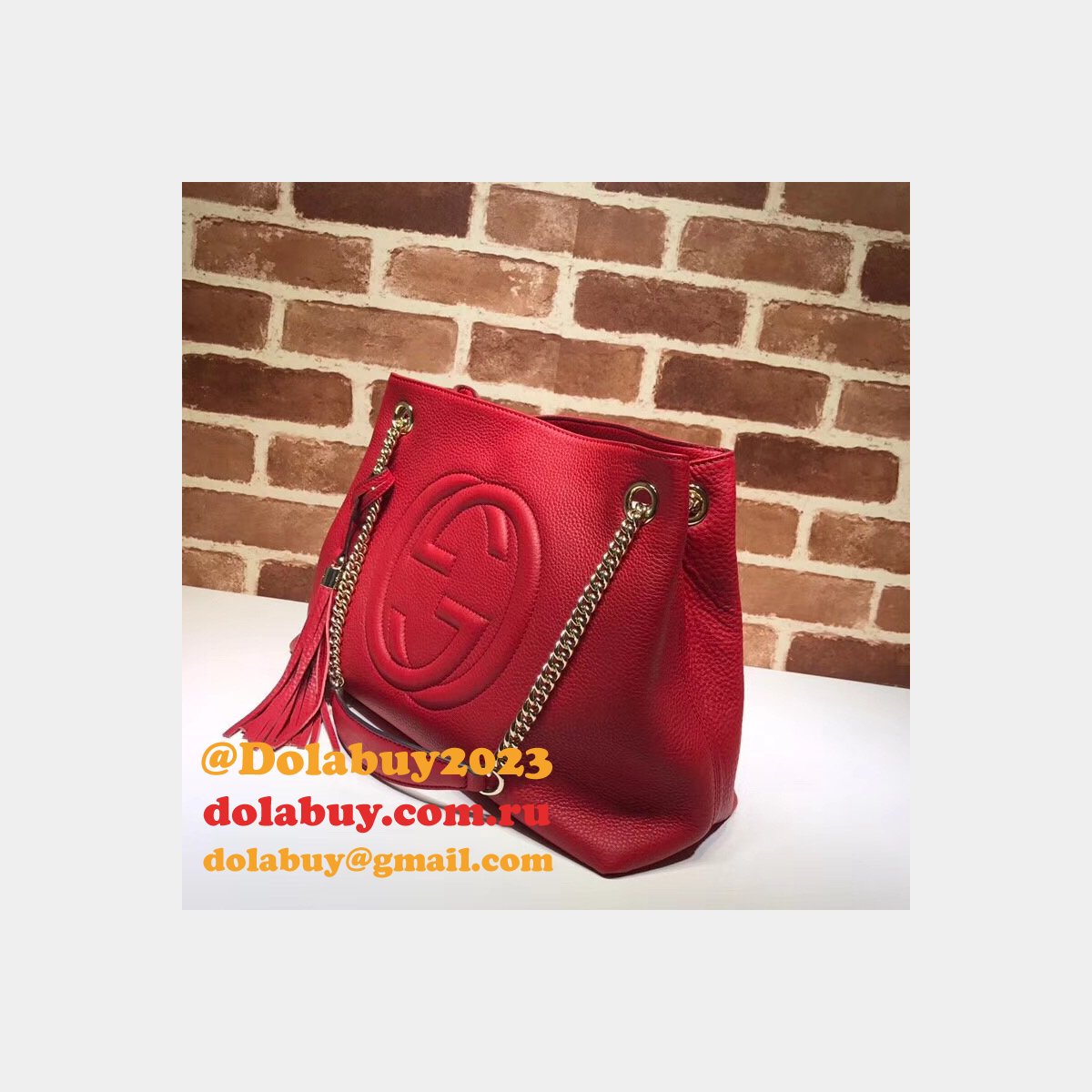 7 Star Gucci Replica Soho leather shoulder 308982 bag