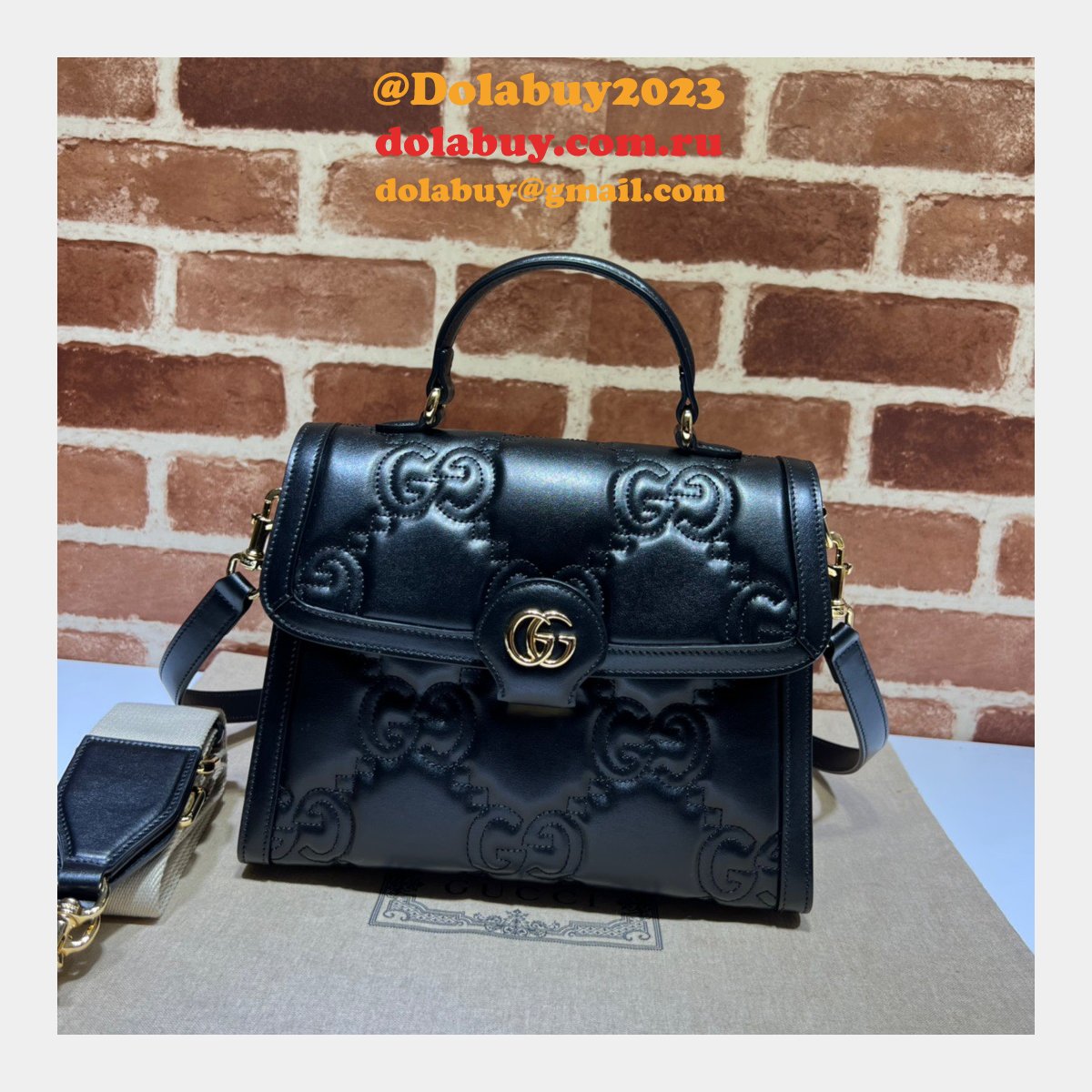 Gucci Fashion Copy 736877 Matelasse GG Top Handle Bag