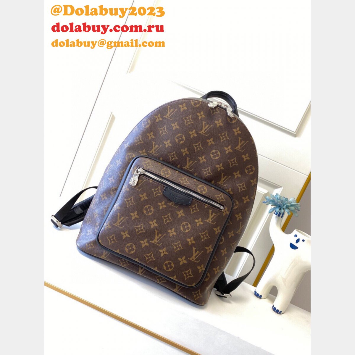 Louis Vuitton Replicas Monogram Macassar JOSH M41530 Backpack