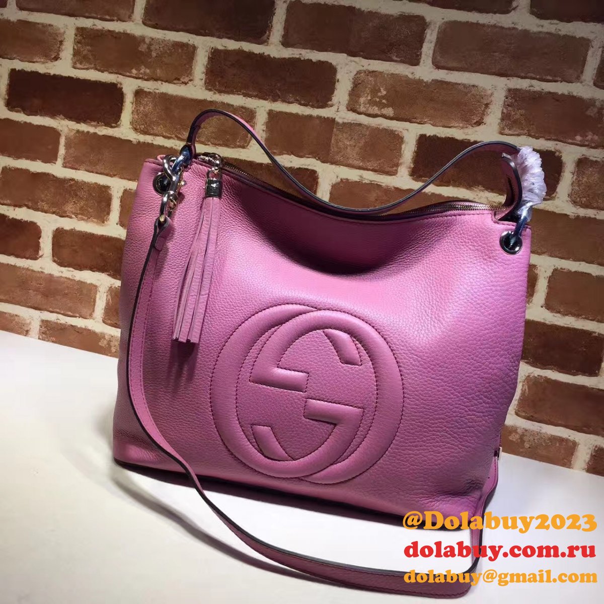 Replica Gucci Luxury Shoulder Soho Leather Hobo 408825 Bag