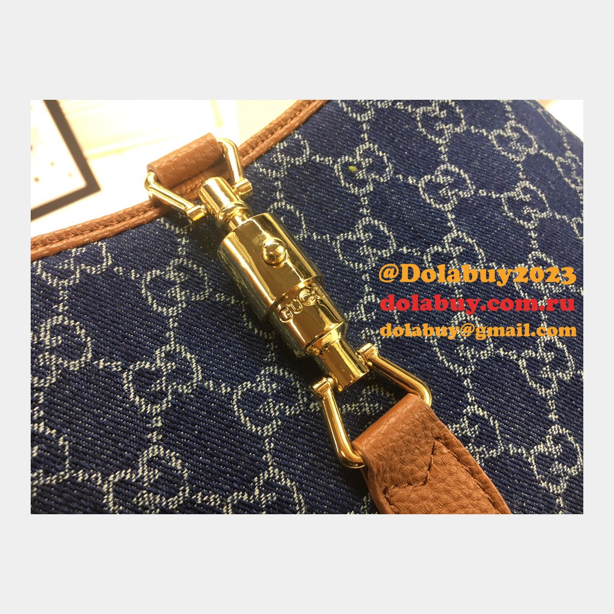 Gucci 1:1 Quality Jackie 1961 small shoulder 636706 Dark blue bag