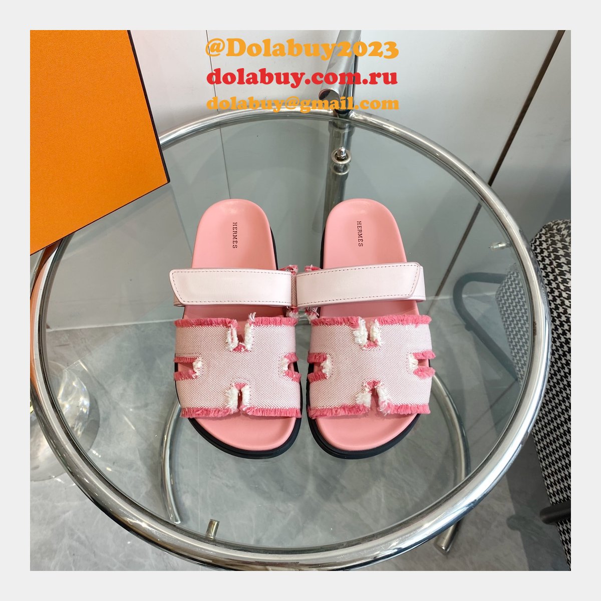 7 Star hermes Chypre couple sandal