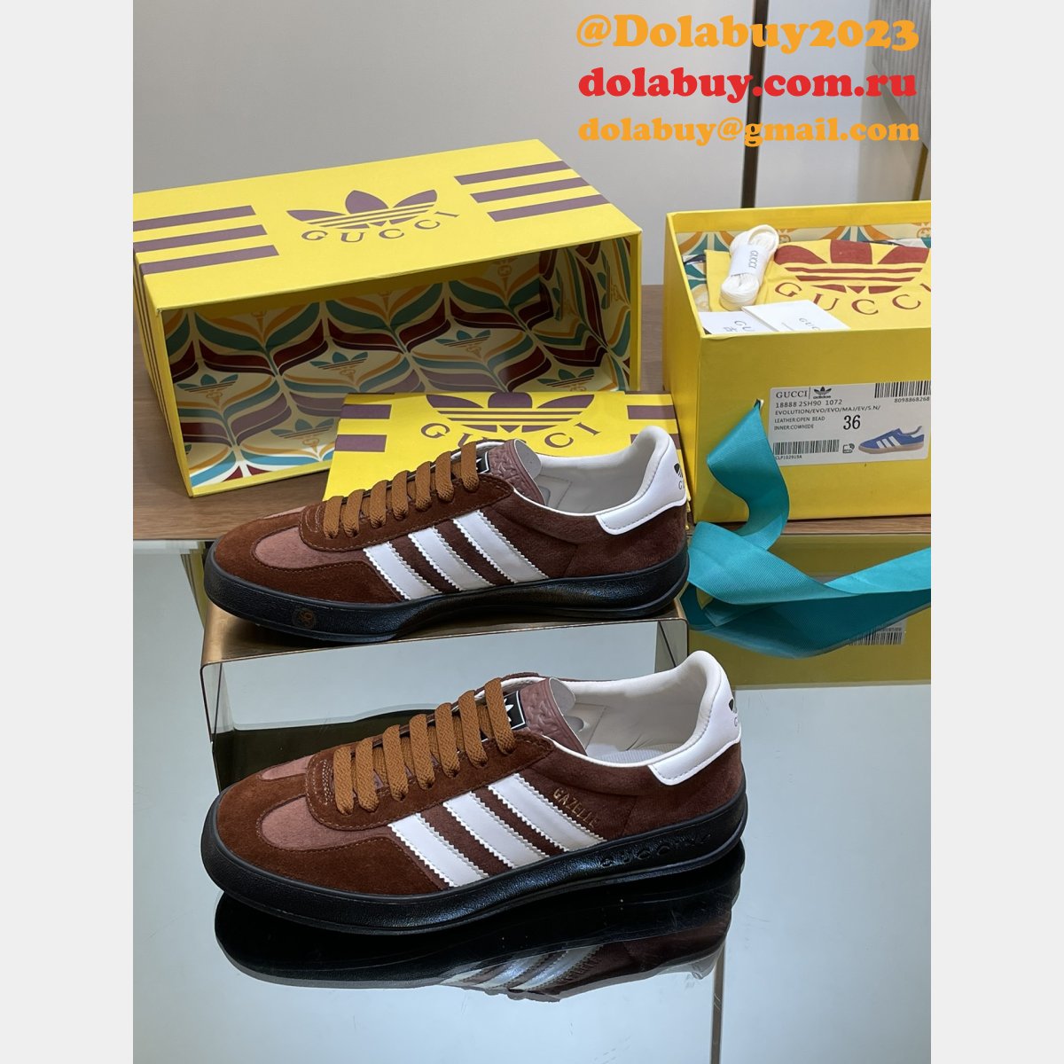 Top Quality gucci & adidas couple sneakers 2024