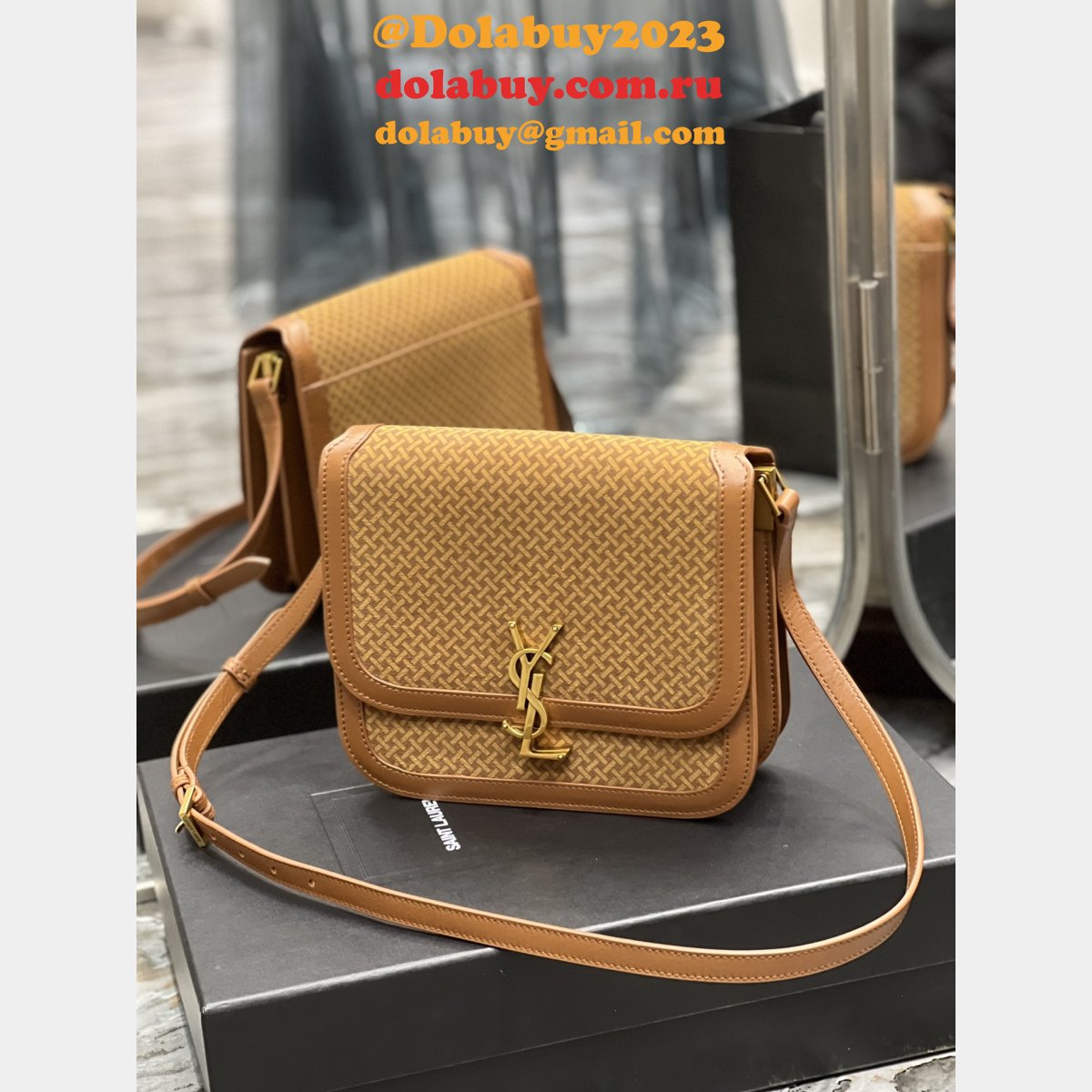 Replica Saint Laurent Solferino Suede Smooth 635025 Perfect Bags Collection