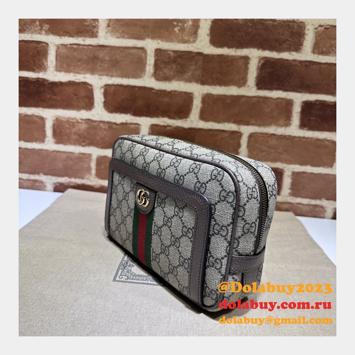 Wearable Wallets Fashion Gucci Replica Ophidia GG Pouch 760245 Bag