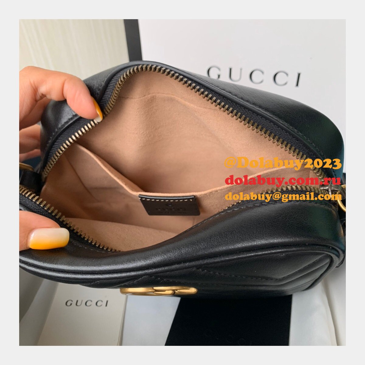 Gucci Replica GG Marmont matelassé mini 448065 bag