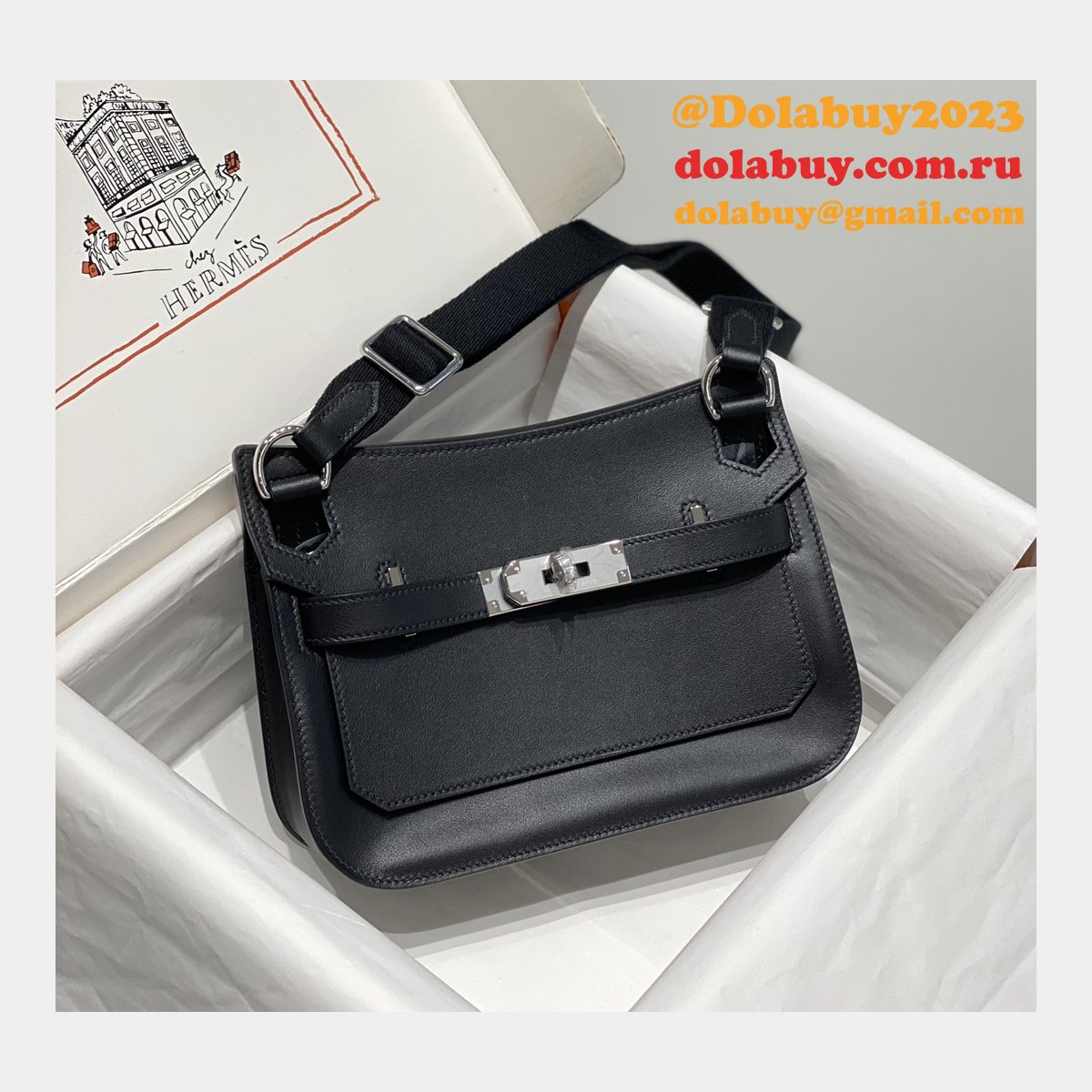 7 Star herems JYPSIERE MINI CALF leather handbag