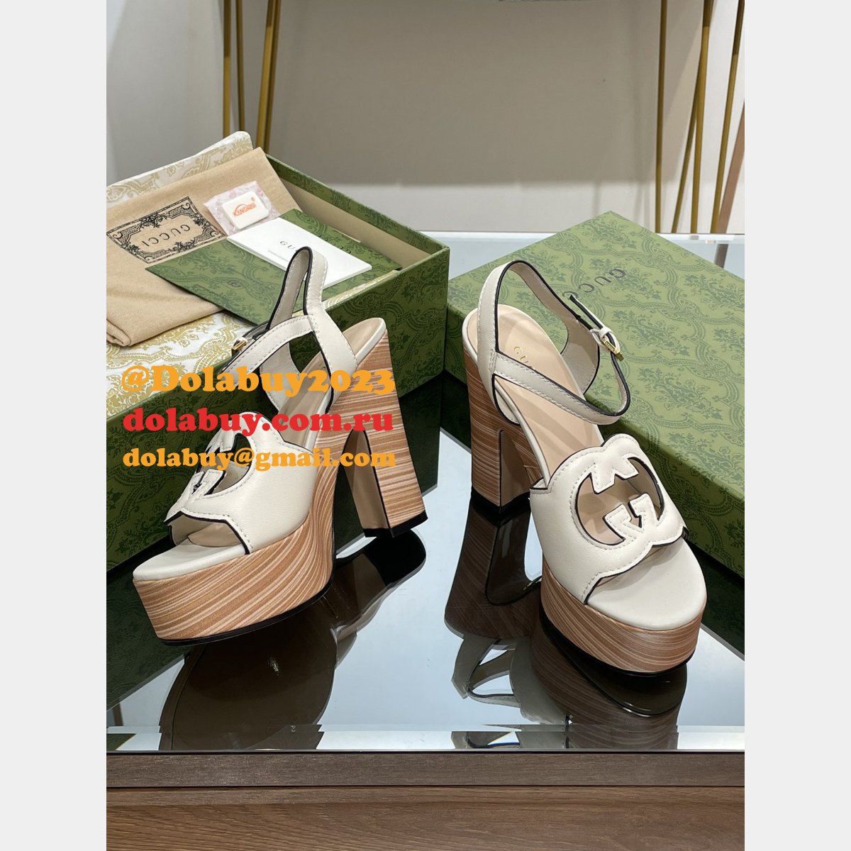 Perfect Gucci Cheap Replica Cutout Sandals Shoes On 2023 Sale