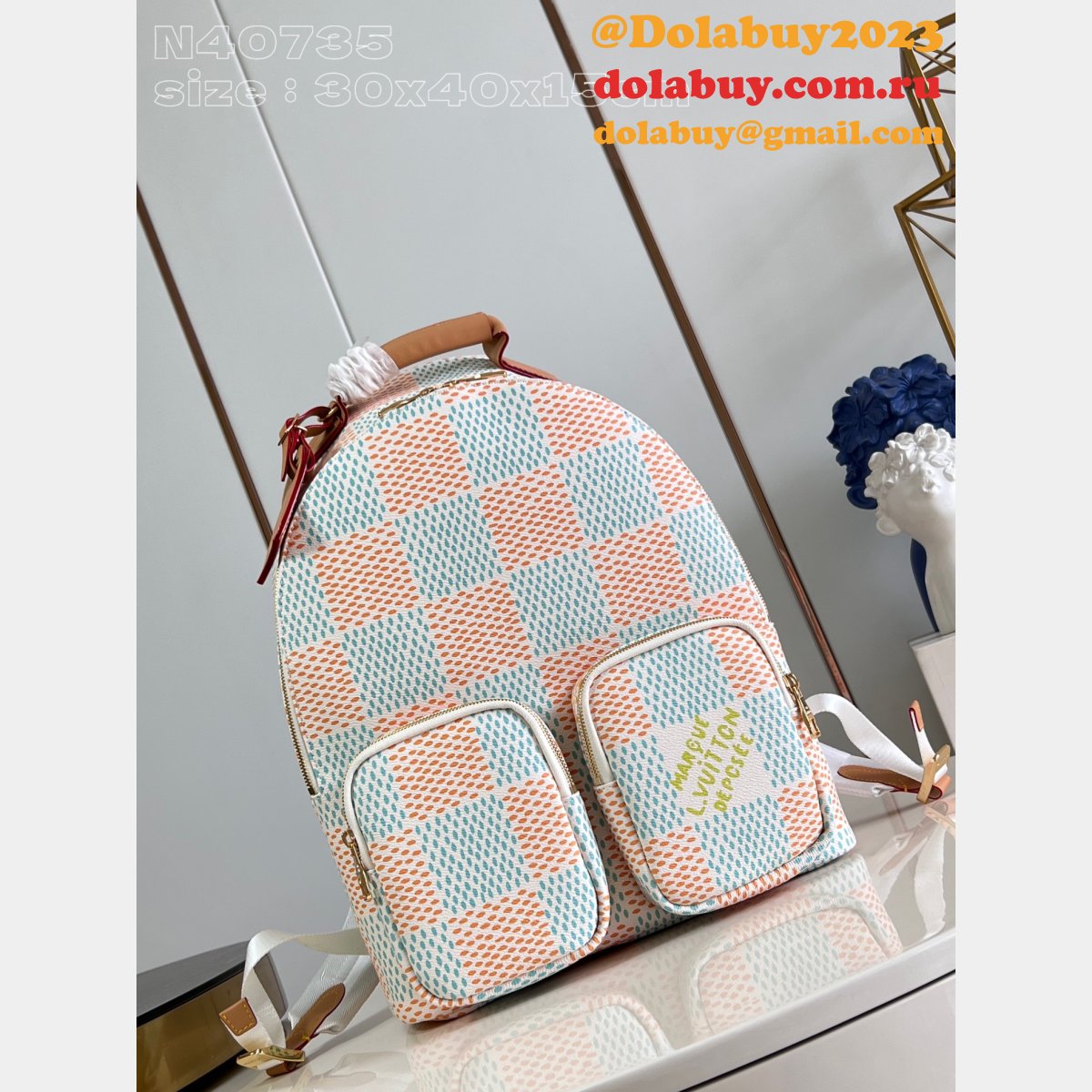 Outlet Louis Vuitton Replica N40735 Backpack Multipocket Damier
