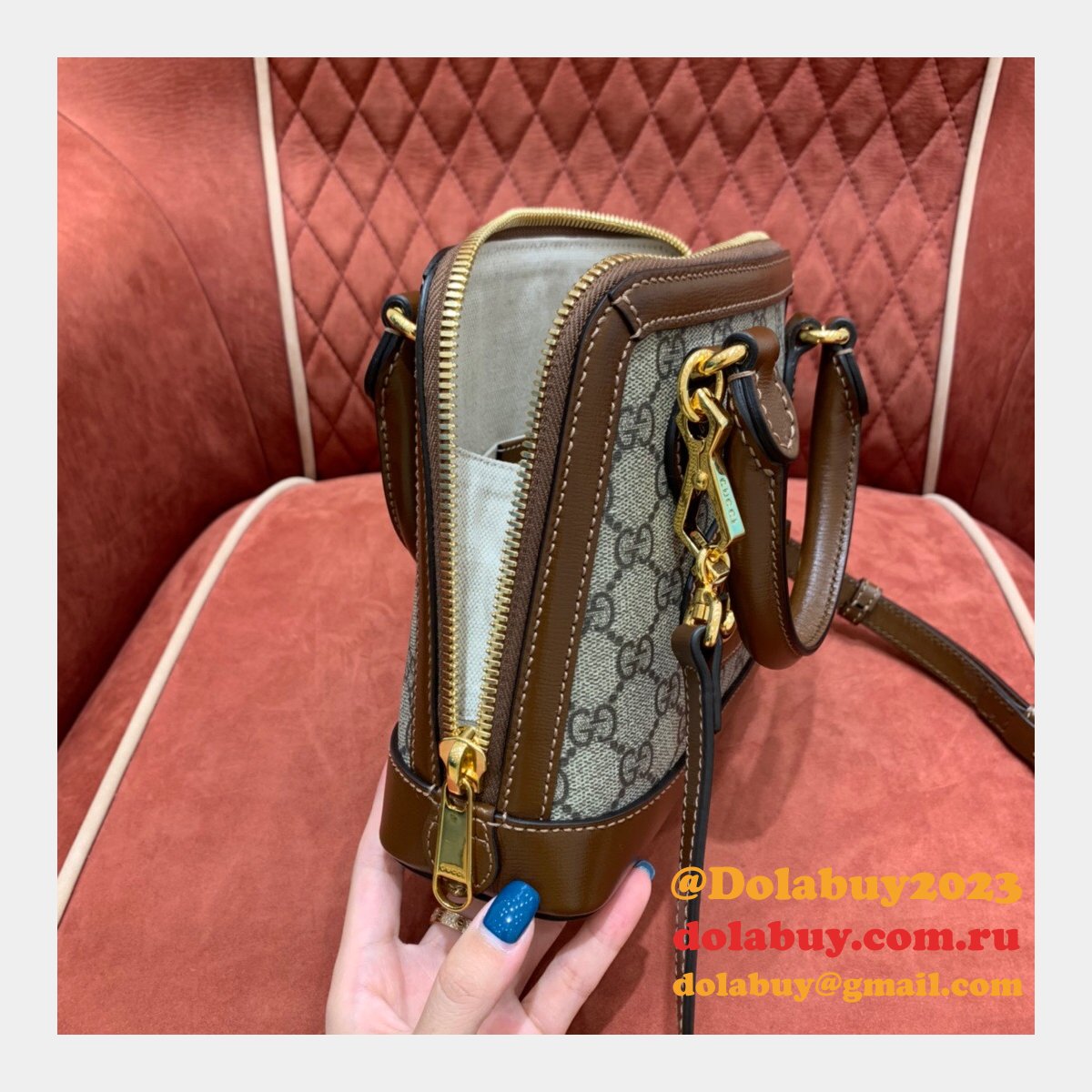 Gucci Replica 1955 Horsebit top handle 640716 mini