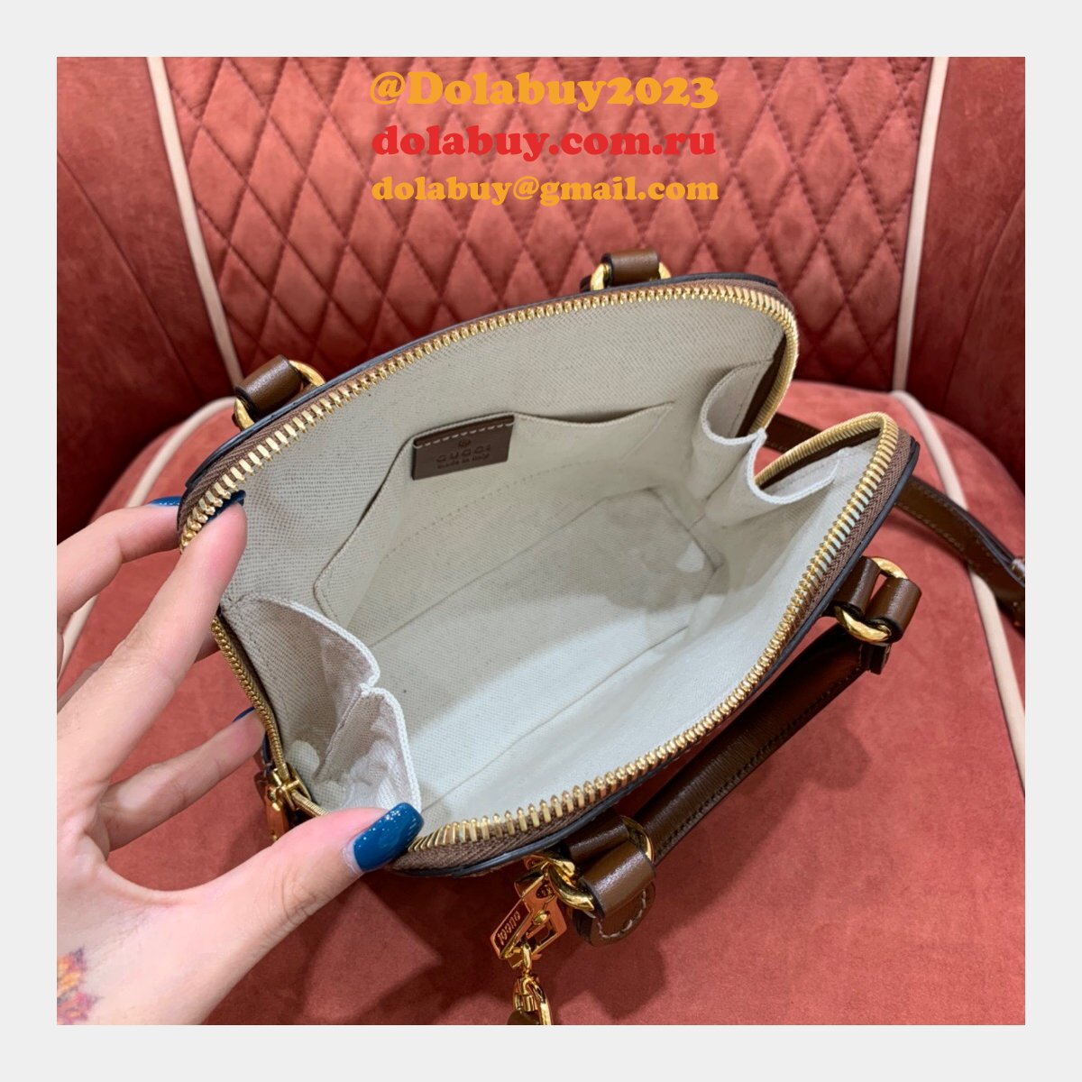 Gucci Replica 1955 Horsebit top handle 640716 mini
