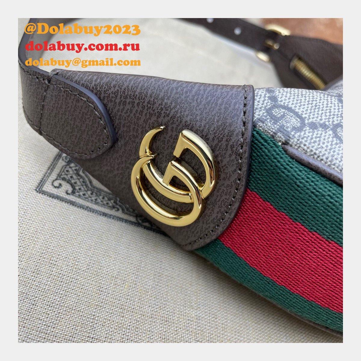 Designer AAA Gucci 658551 Ophidia GG mini bag in GG Supreme