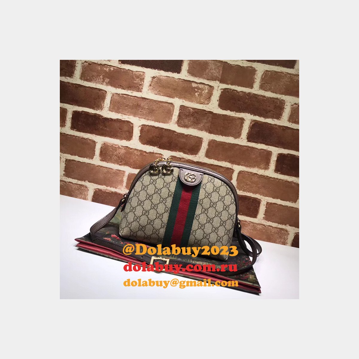 AAA+ Gucci High Quality Ophidia Small Shoulder 499621 Bag Zipper
