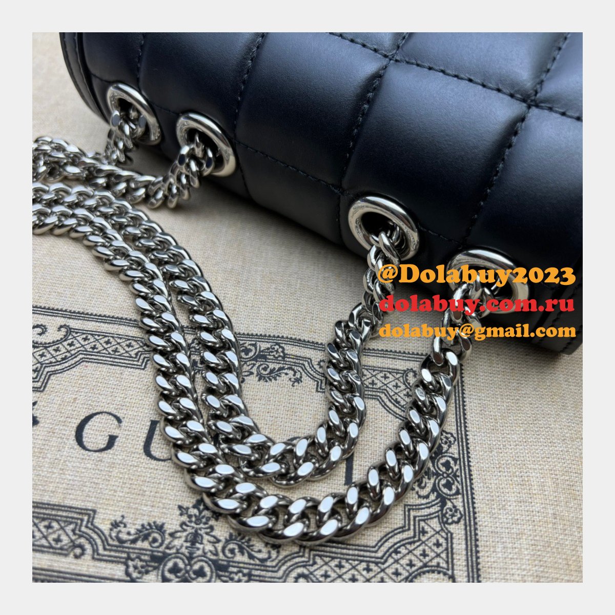 Gucci Deco Perfect Shoulder 741457 Luxury Fake Bag