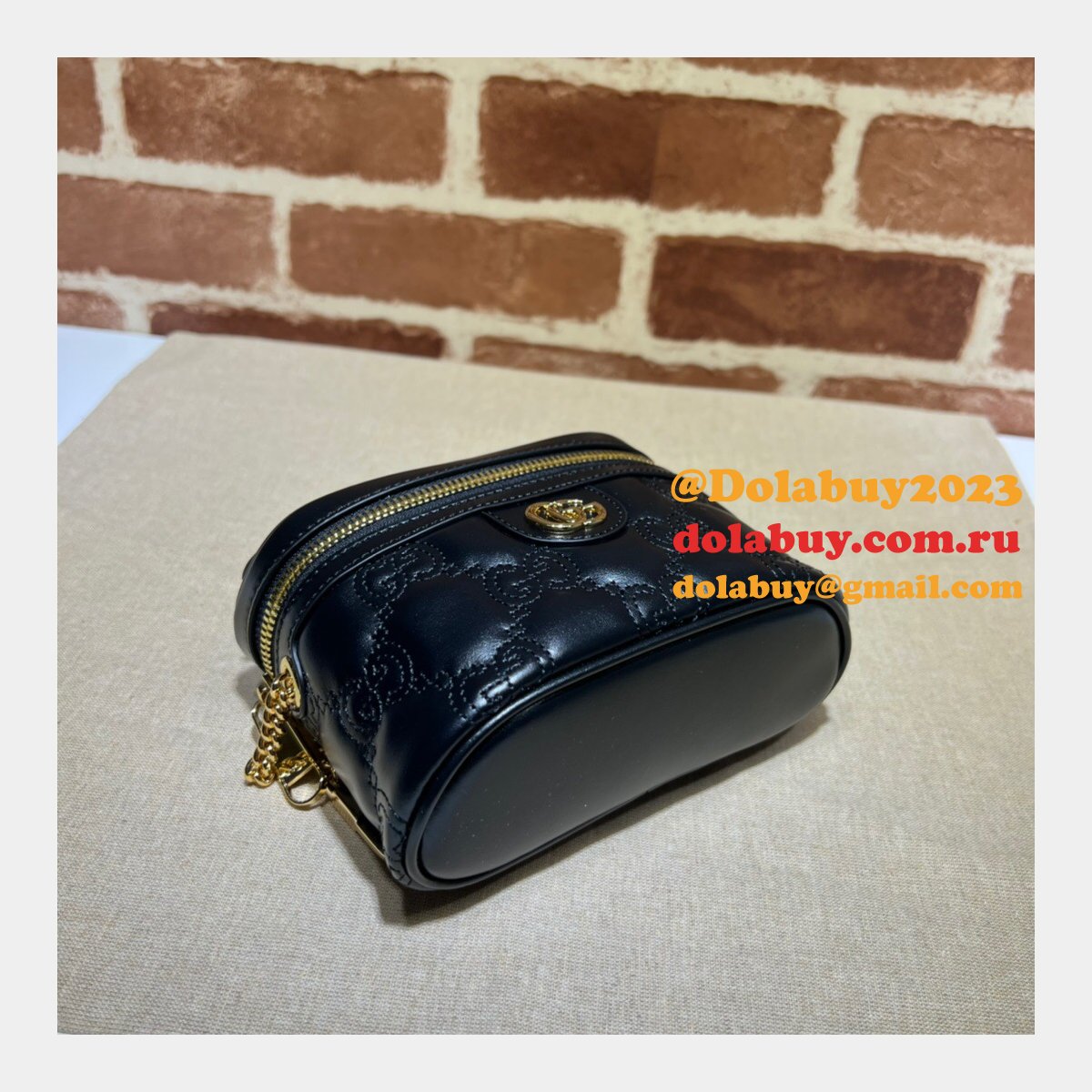 Best Gucci 723770 AAA Fake GG Matelassé Top Handle Bag