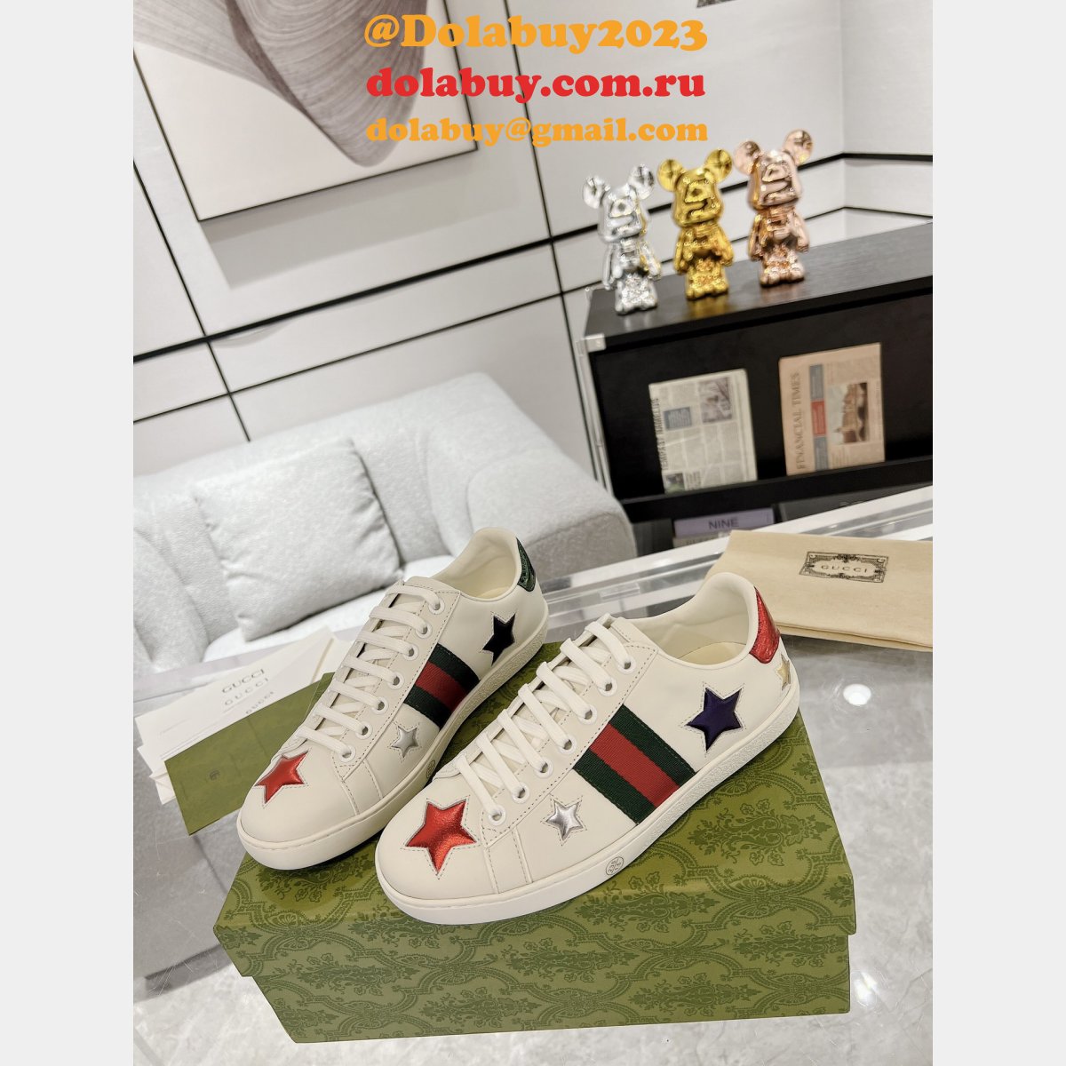 Replica Best Quality Ace Gucci Sneakers UK Shoes