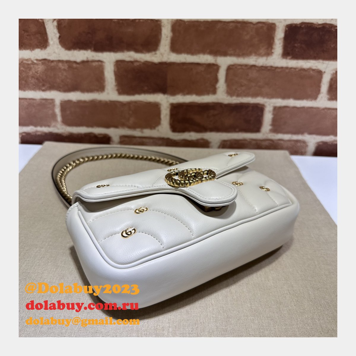 GG Marmont Matelassé 446744 Wholesale Gucci Replicas Bag