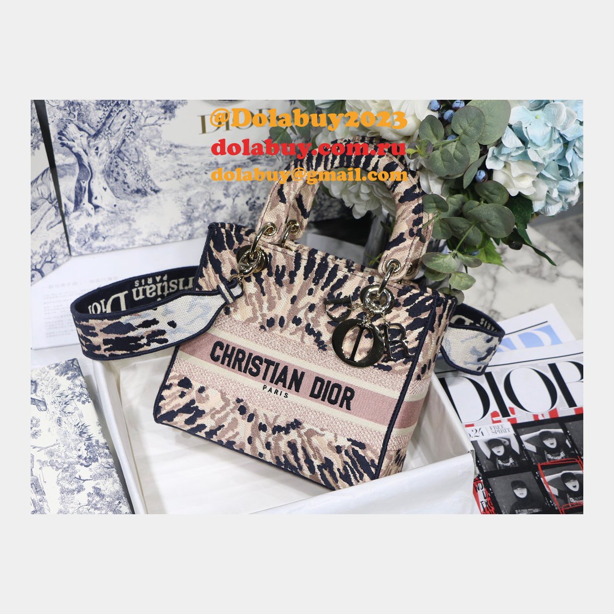 Replica Christian Dior Lady Bag 24cm Cannage