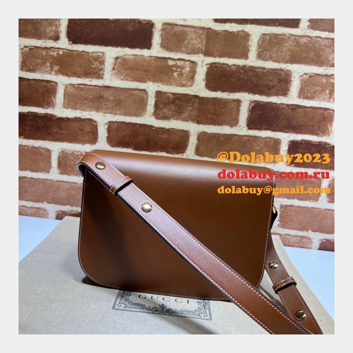 Gucci 1:1 Replica Designer GG Supreme 602204 1955 Horsebit Shoulder Bag