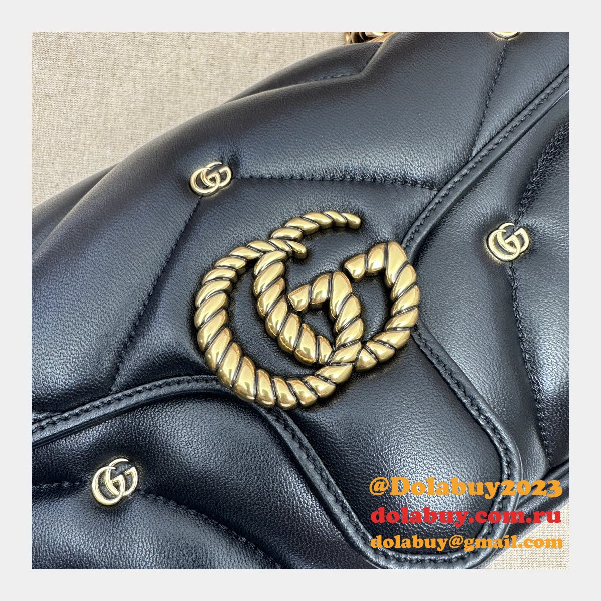 Matelassé Copy 443497 Gucci GG Marmont Small Replicas Bag