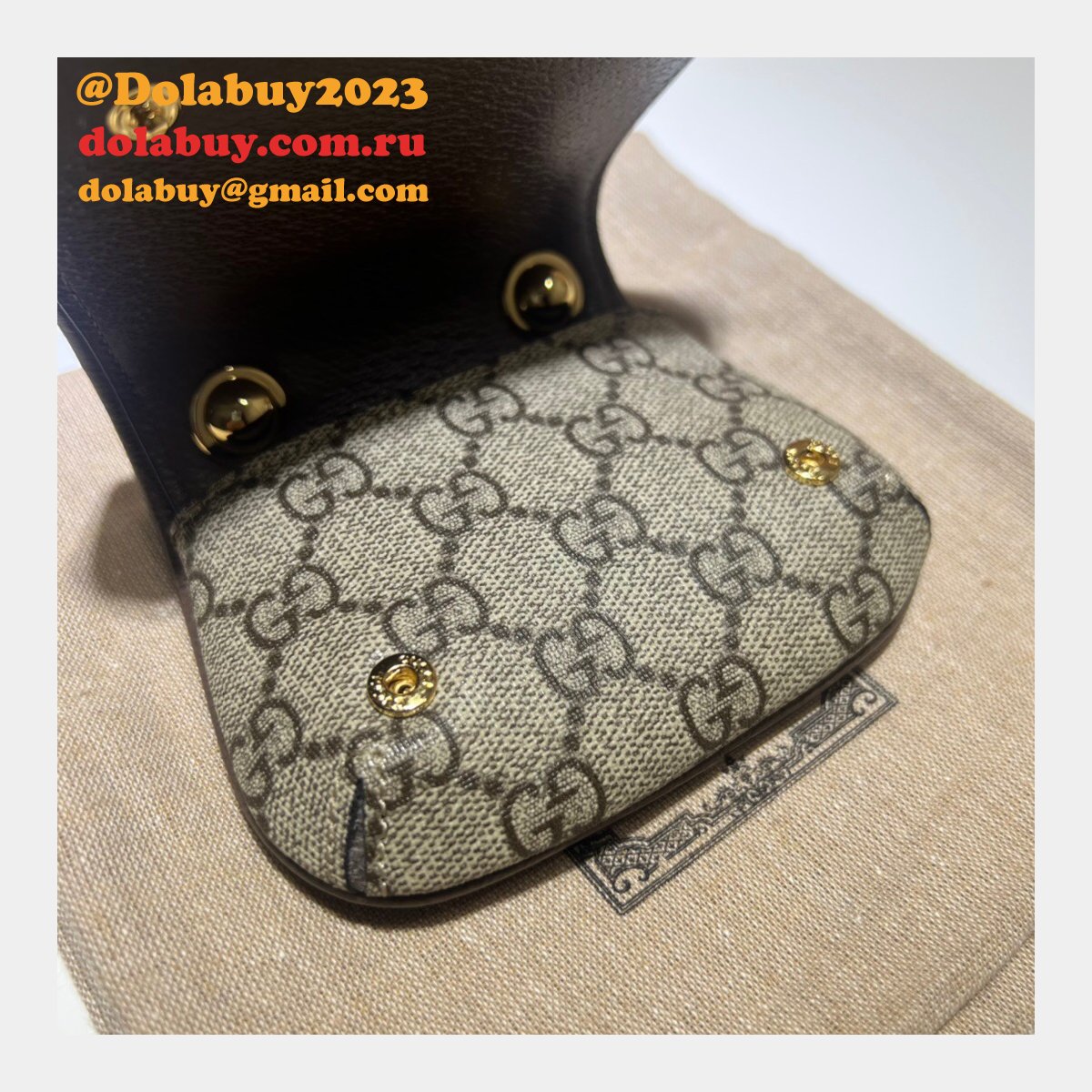 UK Gucci Knockoff 698635 Blondie Card Case Wallet