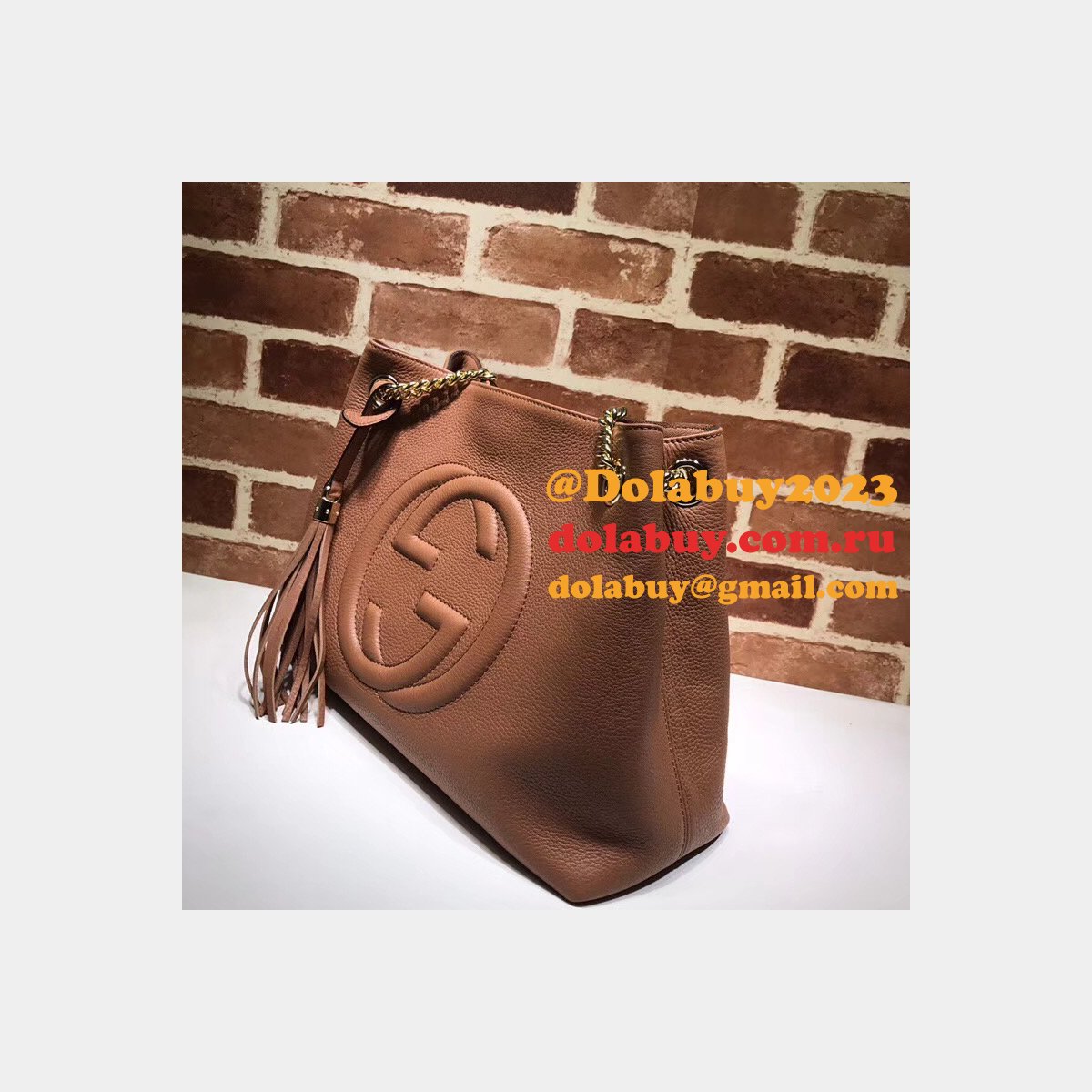 7 Star Gucci Replica Soho leather shoulder 308982 bag