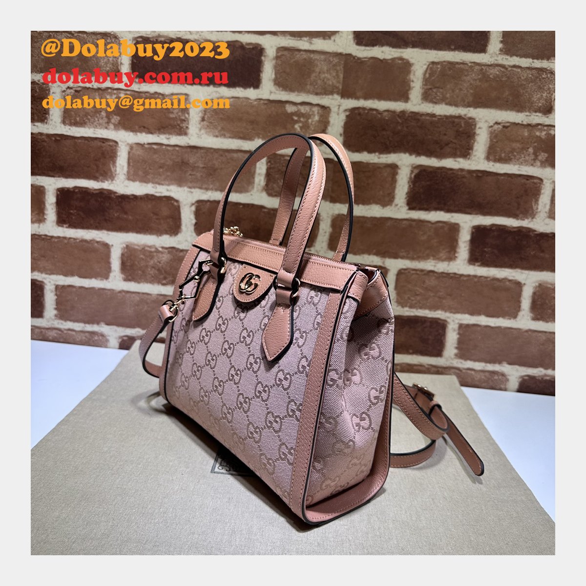 Ophidia Tote Gucci Replica 547551 GG Supreme 1:1 Mirror Bag