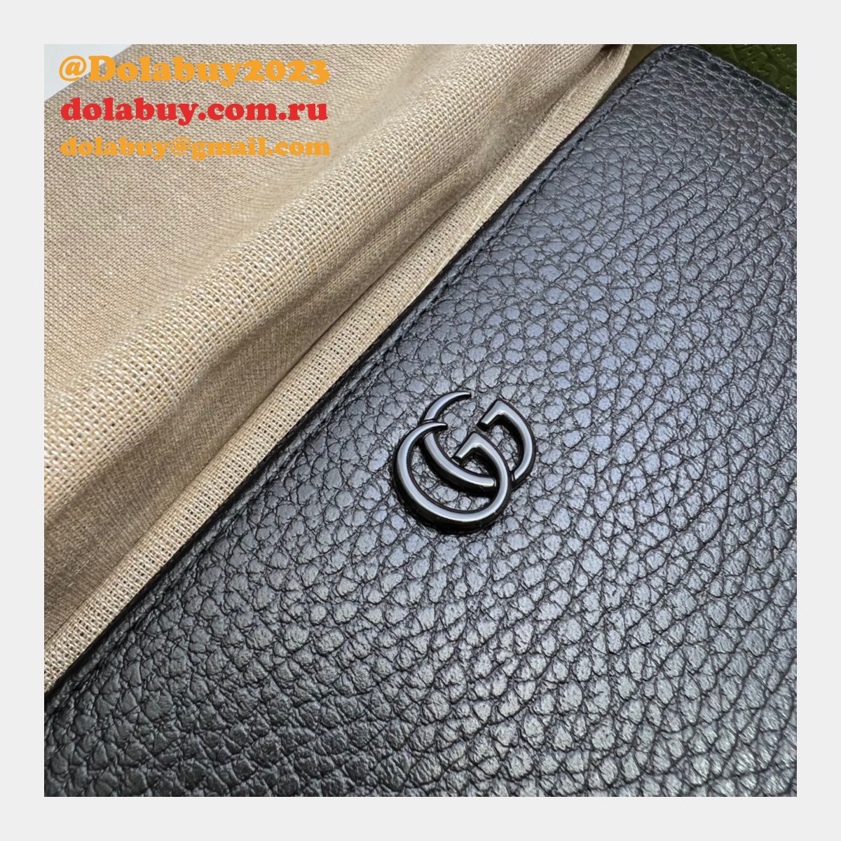 Gucci Best Replica 456117 GG Marmont zip around wallet