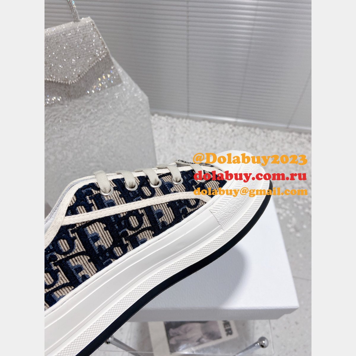 Buy Perfect Walk ''n'' Dior Embroidery Sports Replica Shoes