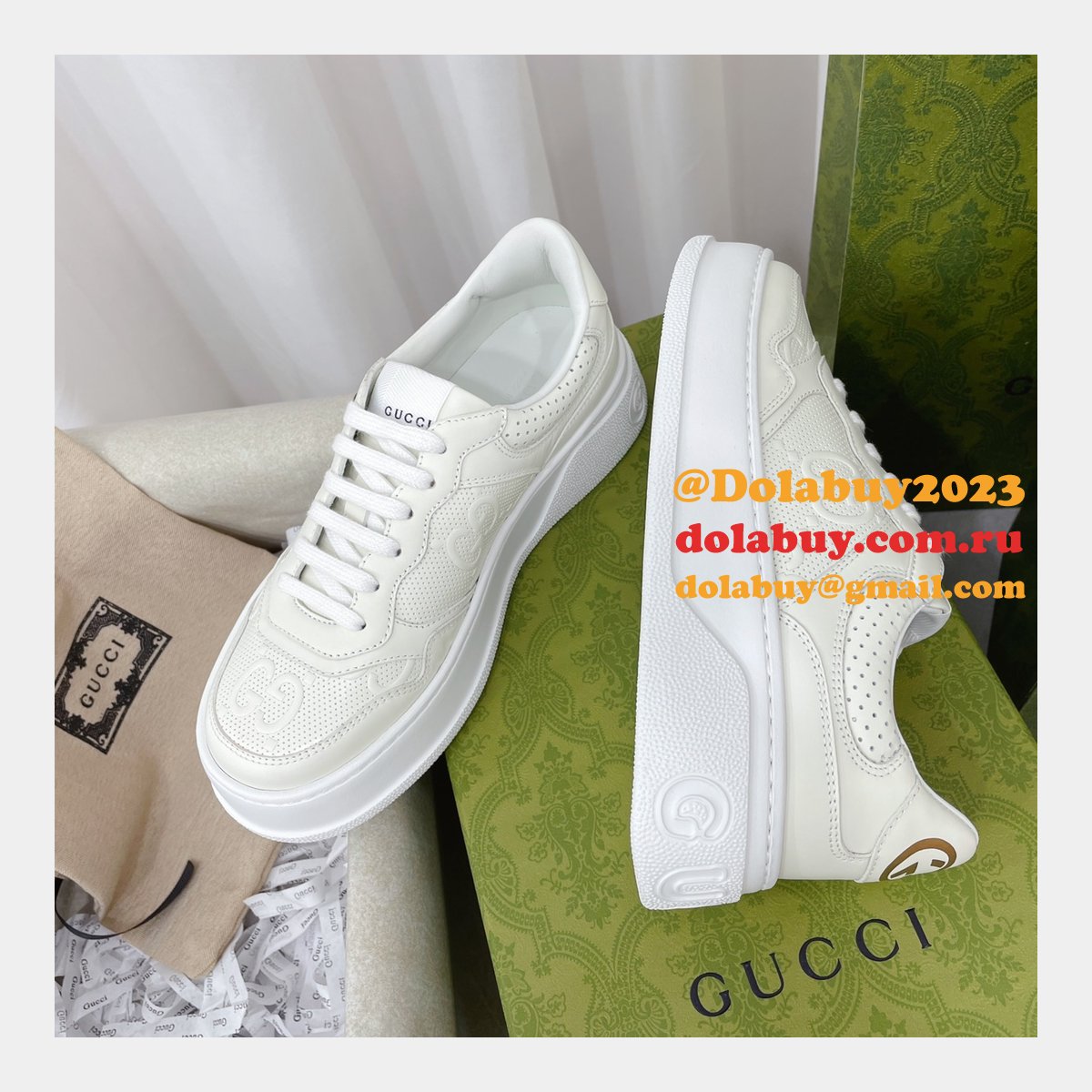 Buy Cheap Designer Replica GG Couple Platform Gucci Shoes