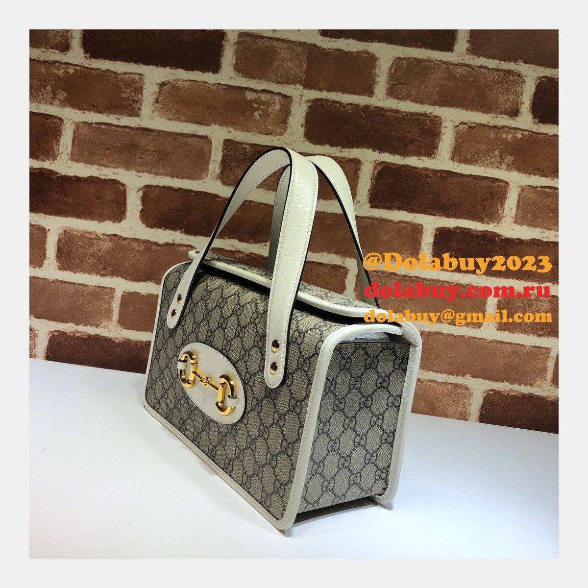 High Quality Replica Gucci 627323 Horsebit 1955 Small Top Handle Bag