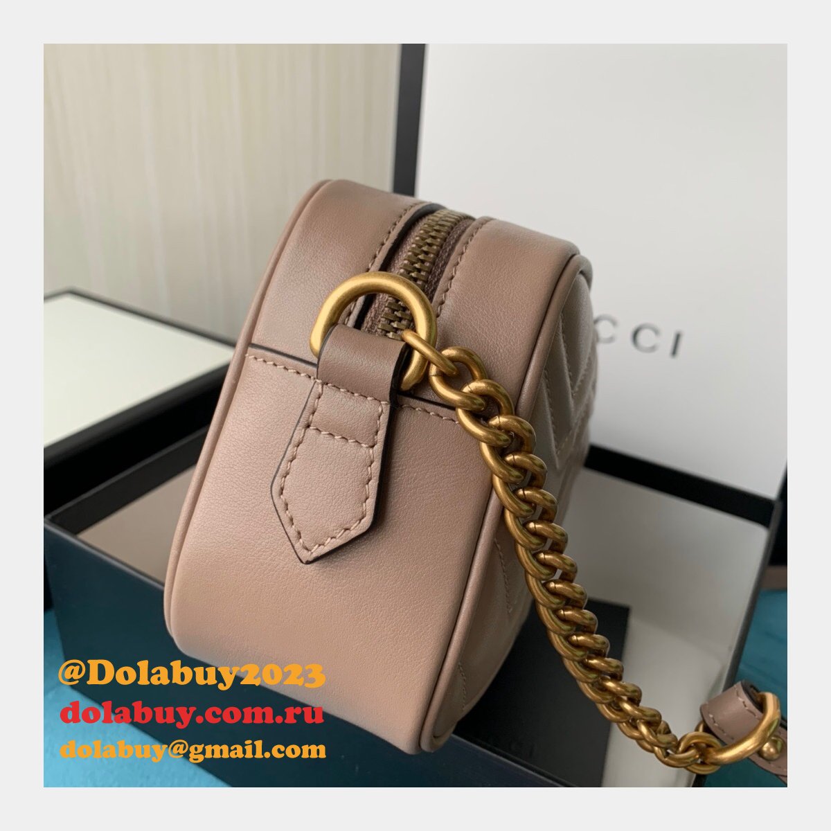 Gucci Replica GG Marmont matelassé mini 448065 bag