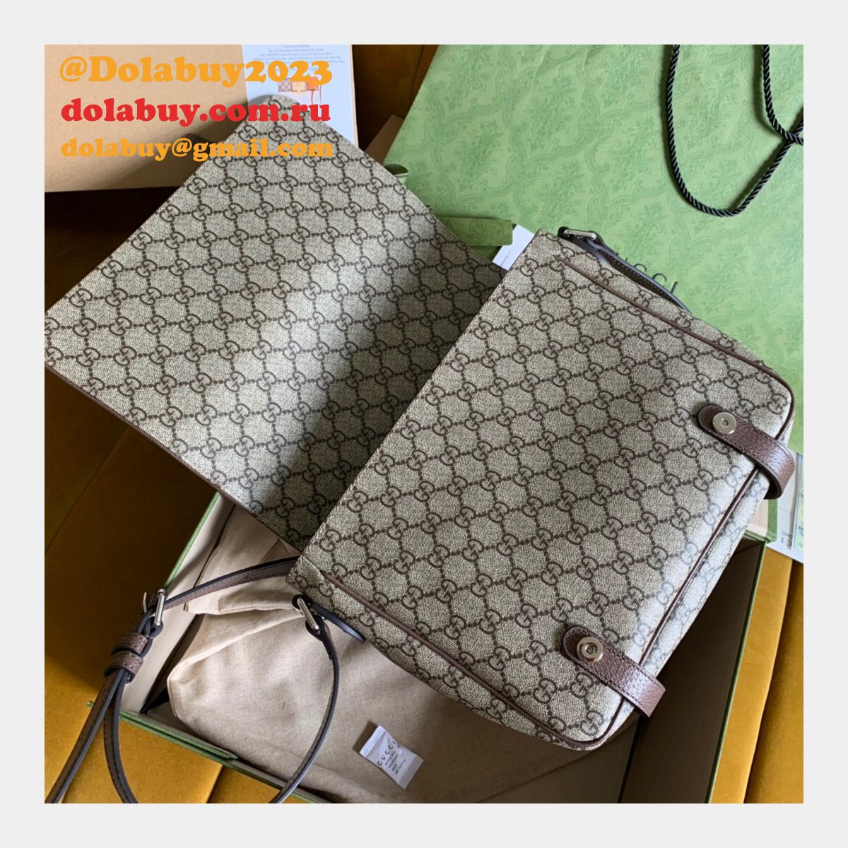High Quality Gucci Replica 658542 GG Messenger bag in GG Supreme