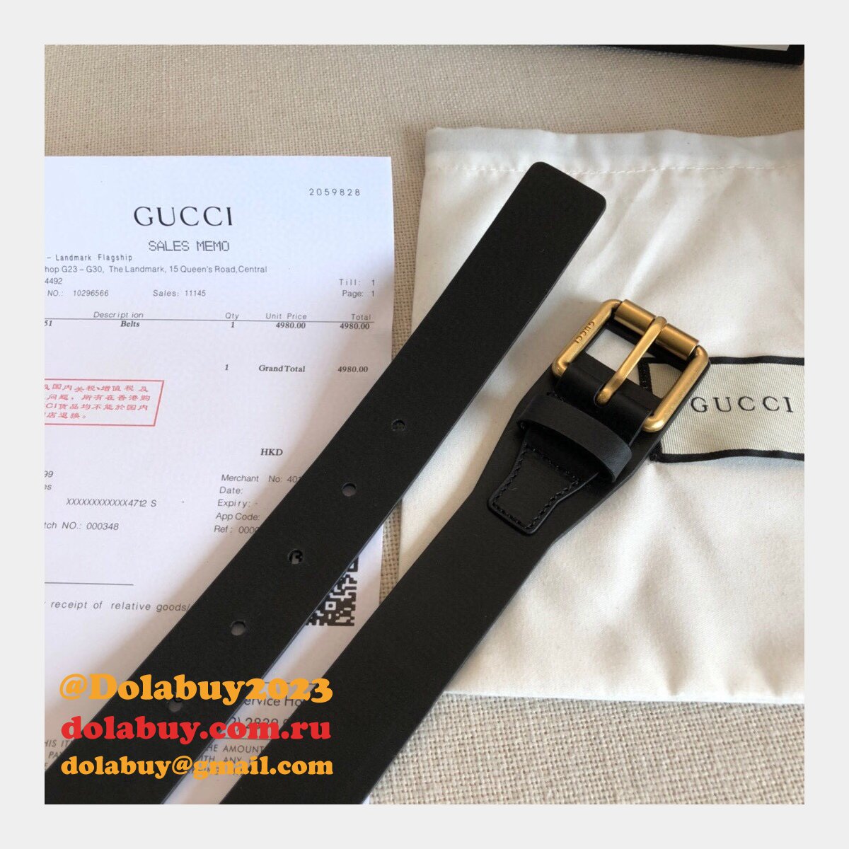 UK Gucci 30mm Replica Belt Black