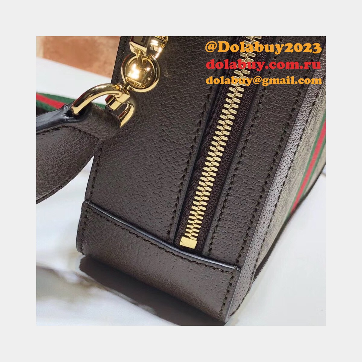 Replica Gucci High Quality GG Supreme Ophidia Small Shoulder 550622 Bag