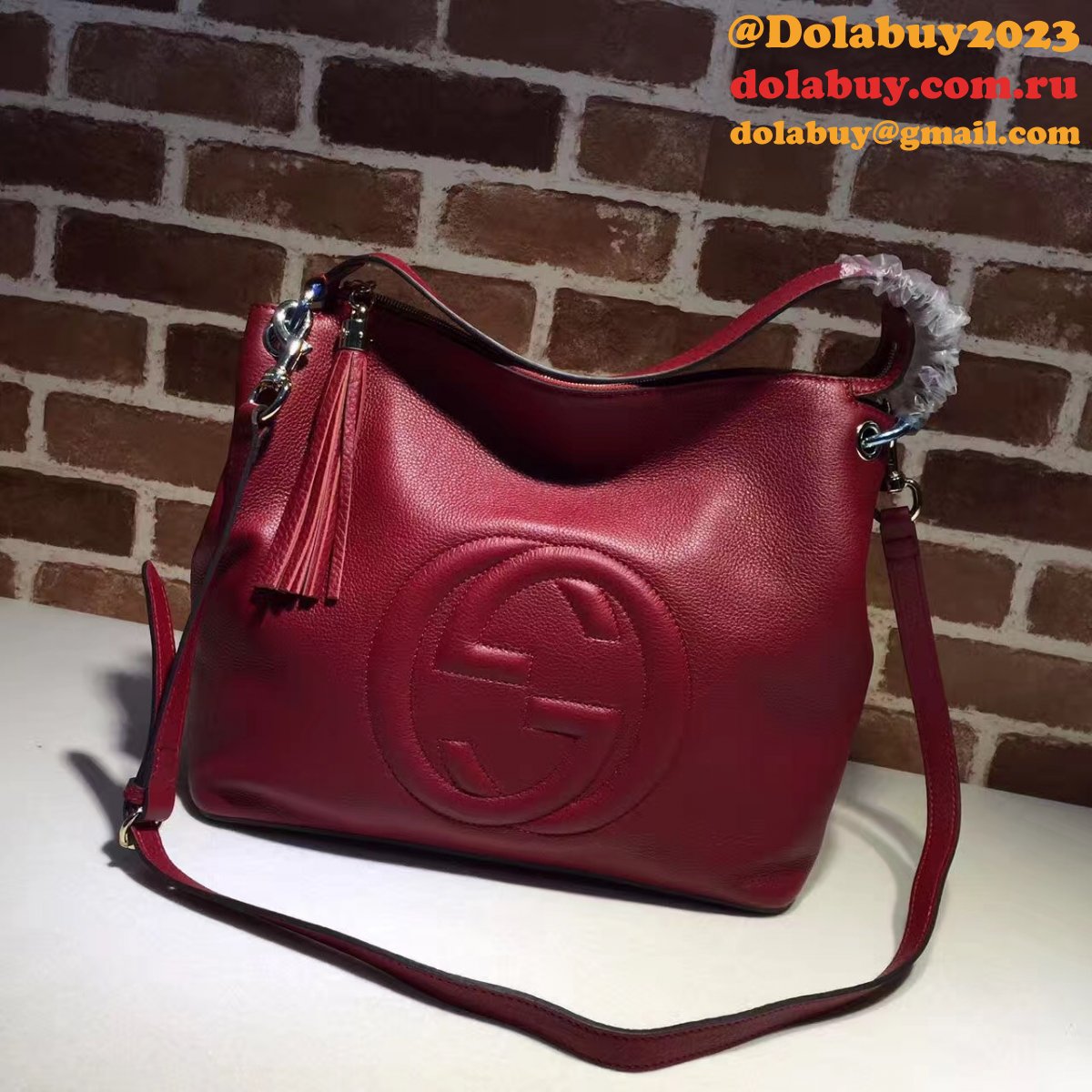 Replica Gucci Luxury Shoulder Soho Leather Hobo 408825 Bag