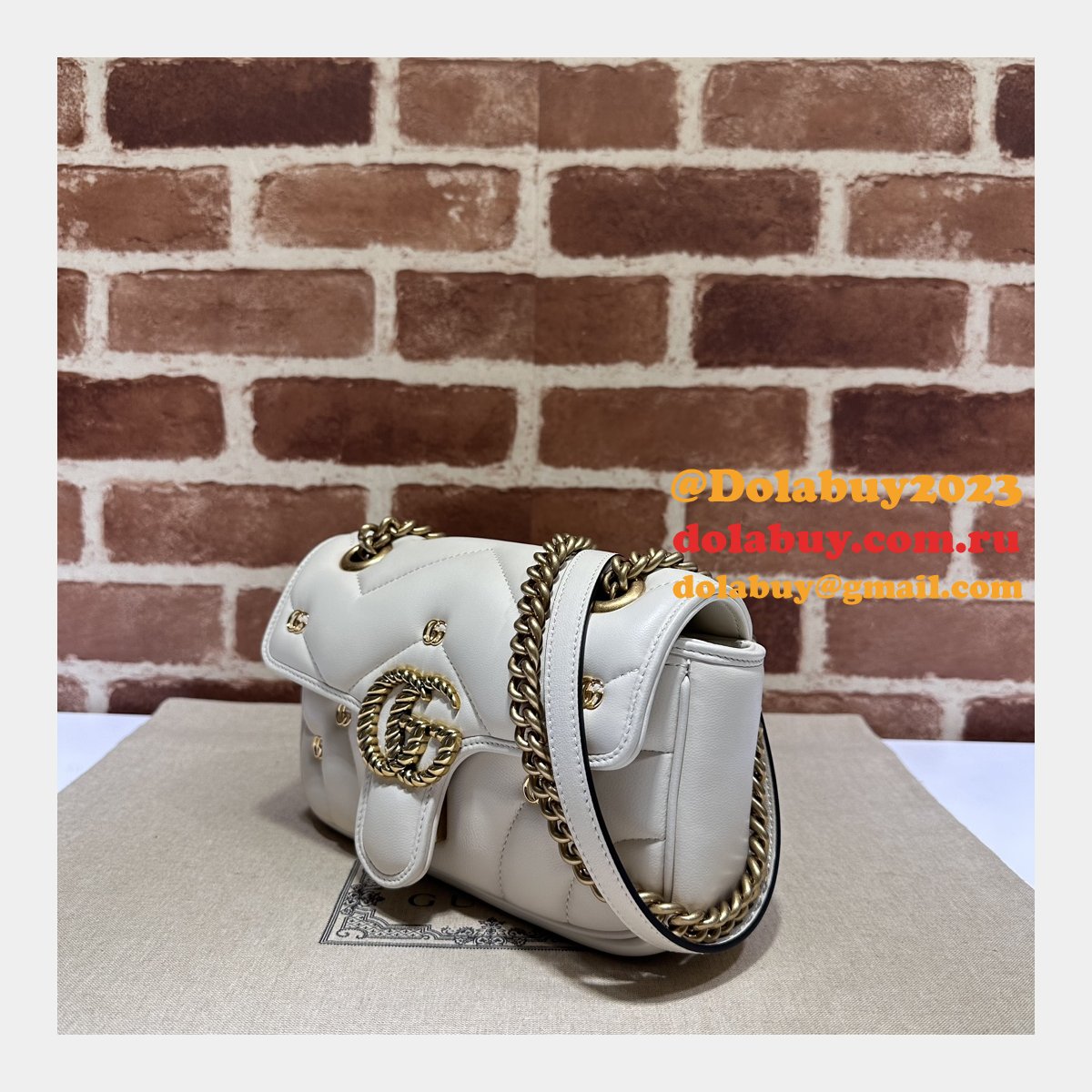 GG Marmont Matelassé 446744 Wholesale Gucci Replicas Bag