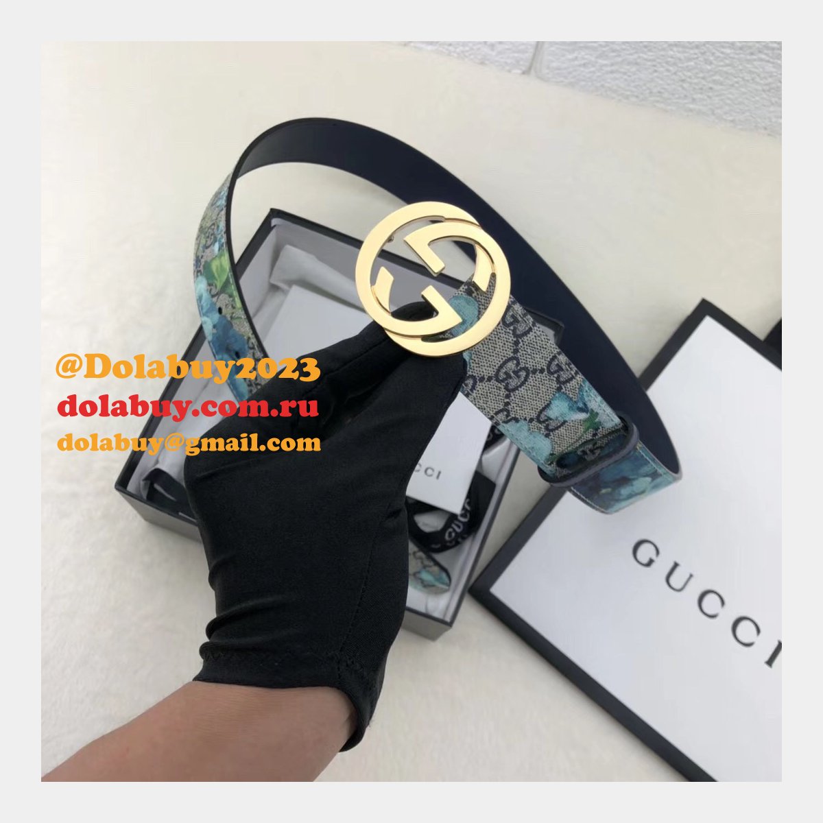 Gucci Belt With Double G Buckle 38mm-1 Top Quality