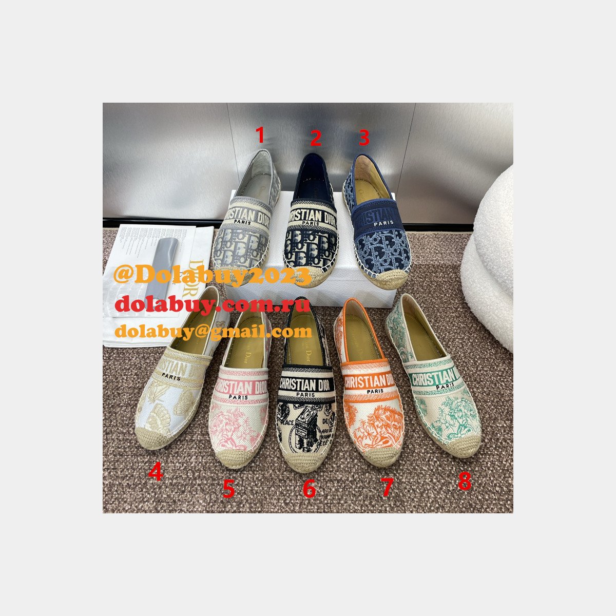 Wholesale Fashion Dior Granville Espadrille