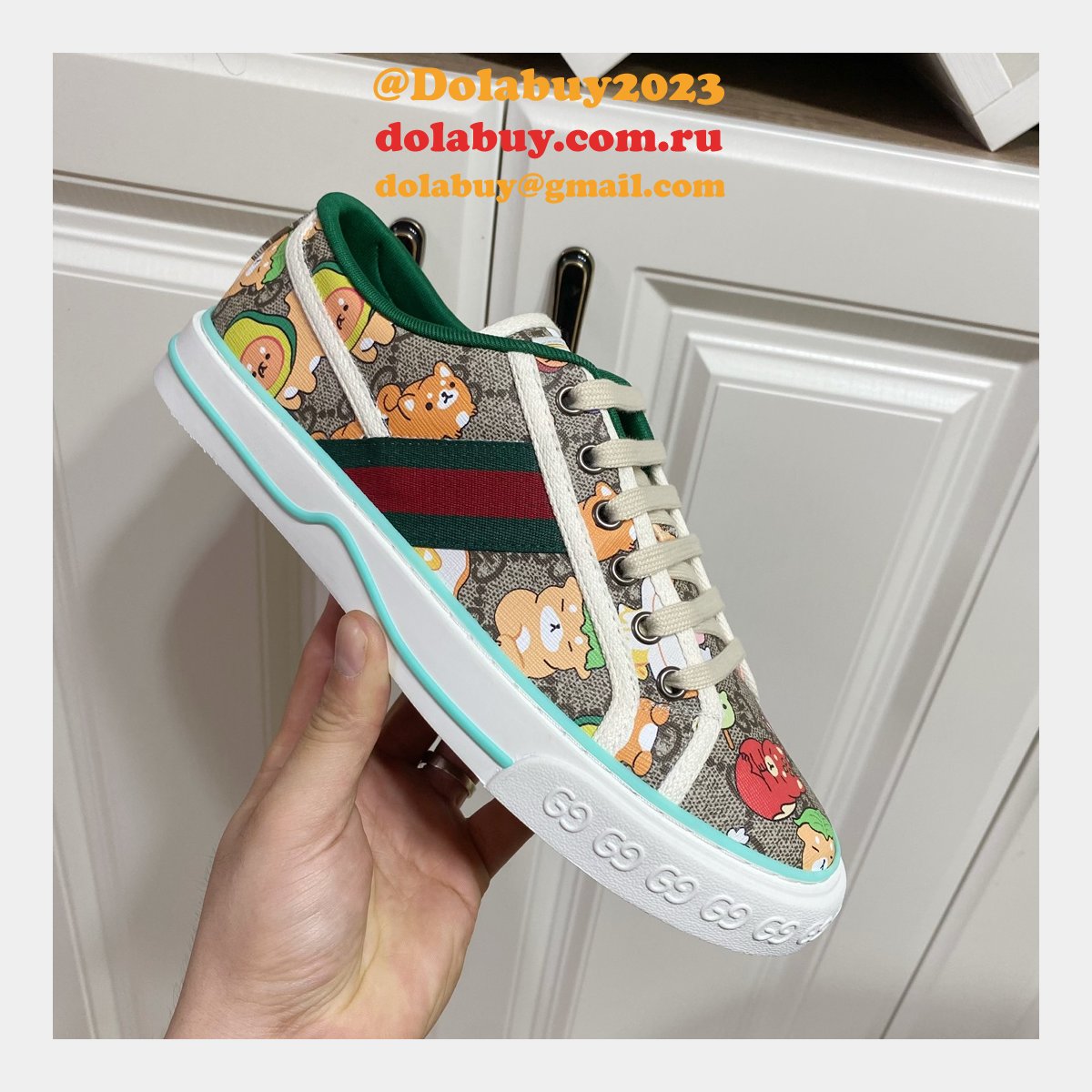 Buy Inspired Replica Gucci Canvas Designer Shoes