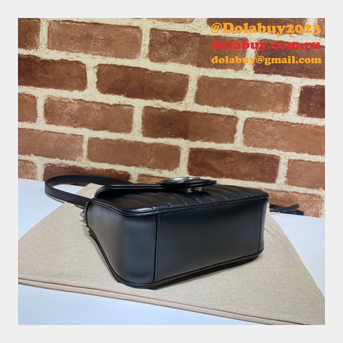 Gucci Best Quality GG Marmont Mini Top Handle 583571 Bag