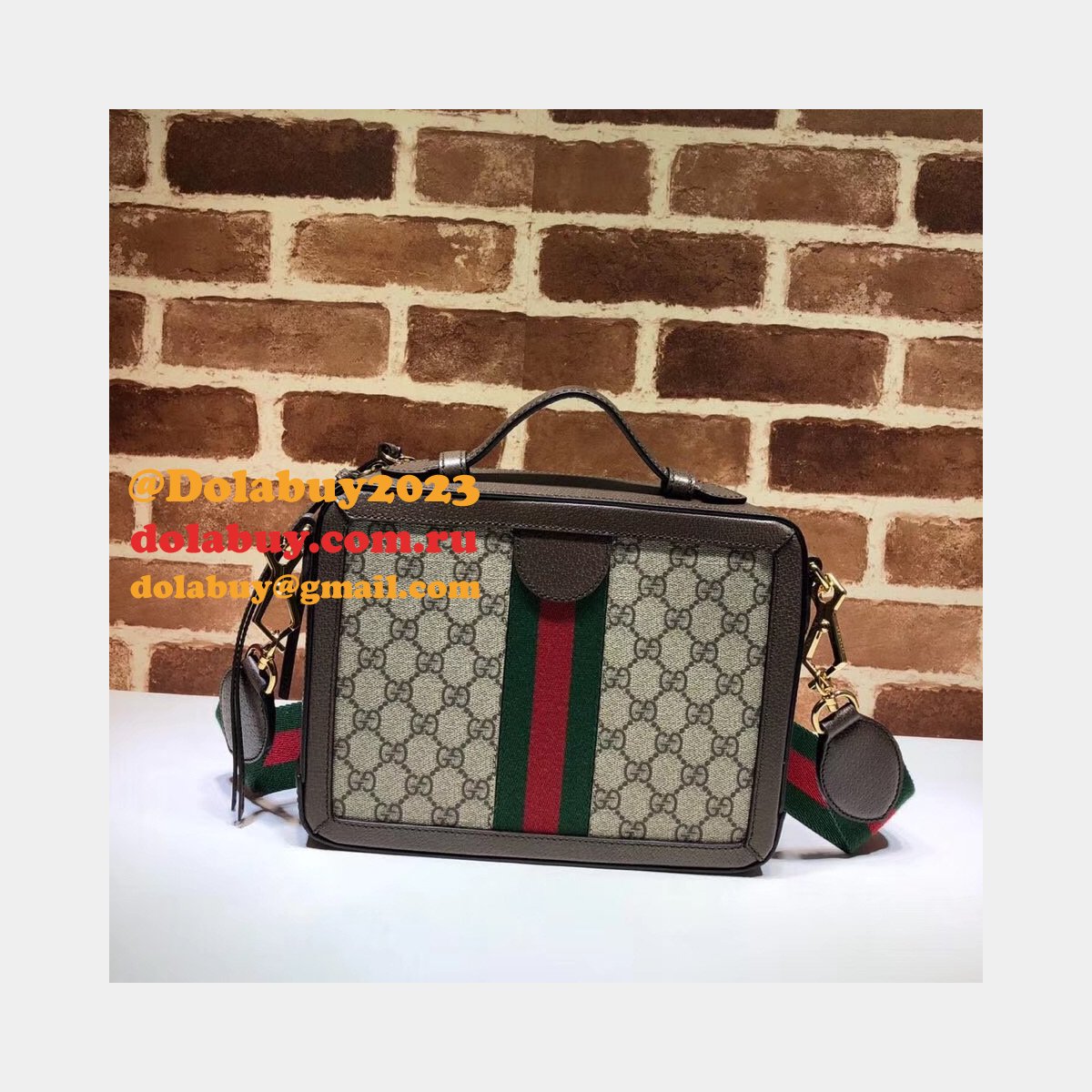 Replica Gucci High Quality GG Supreme Ophidia Small Shoulder 550622 Bag