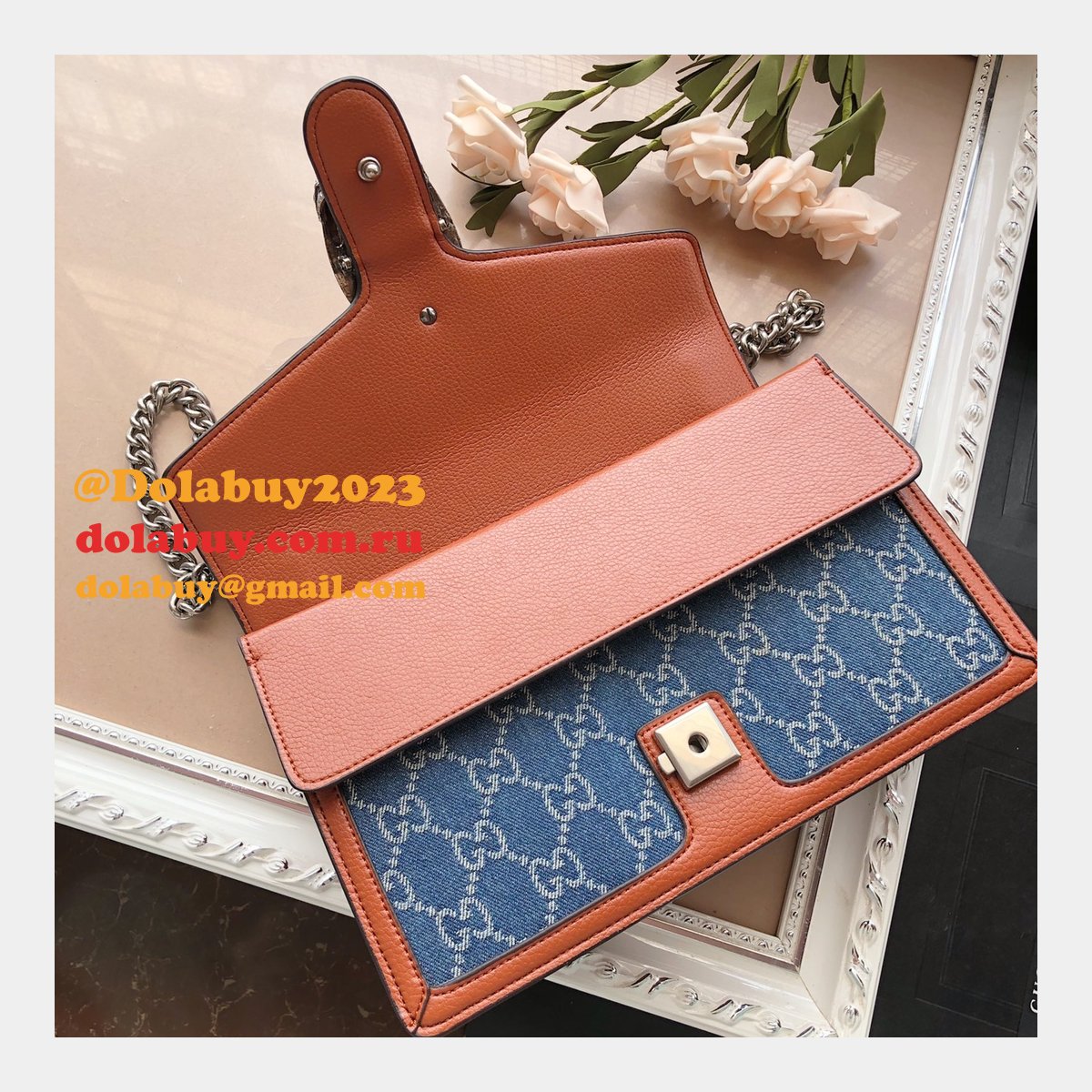 Gucci Knockoff GG Supreme Dionysus 400249 Shoulder Bag