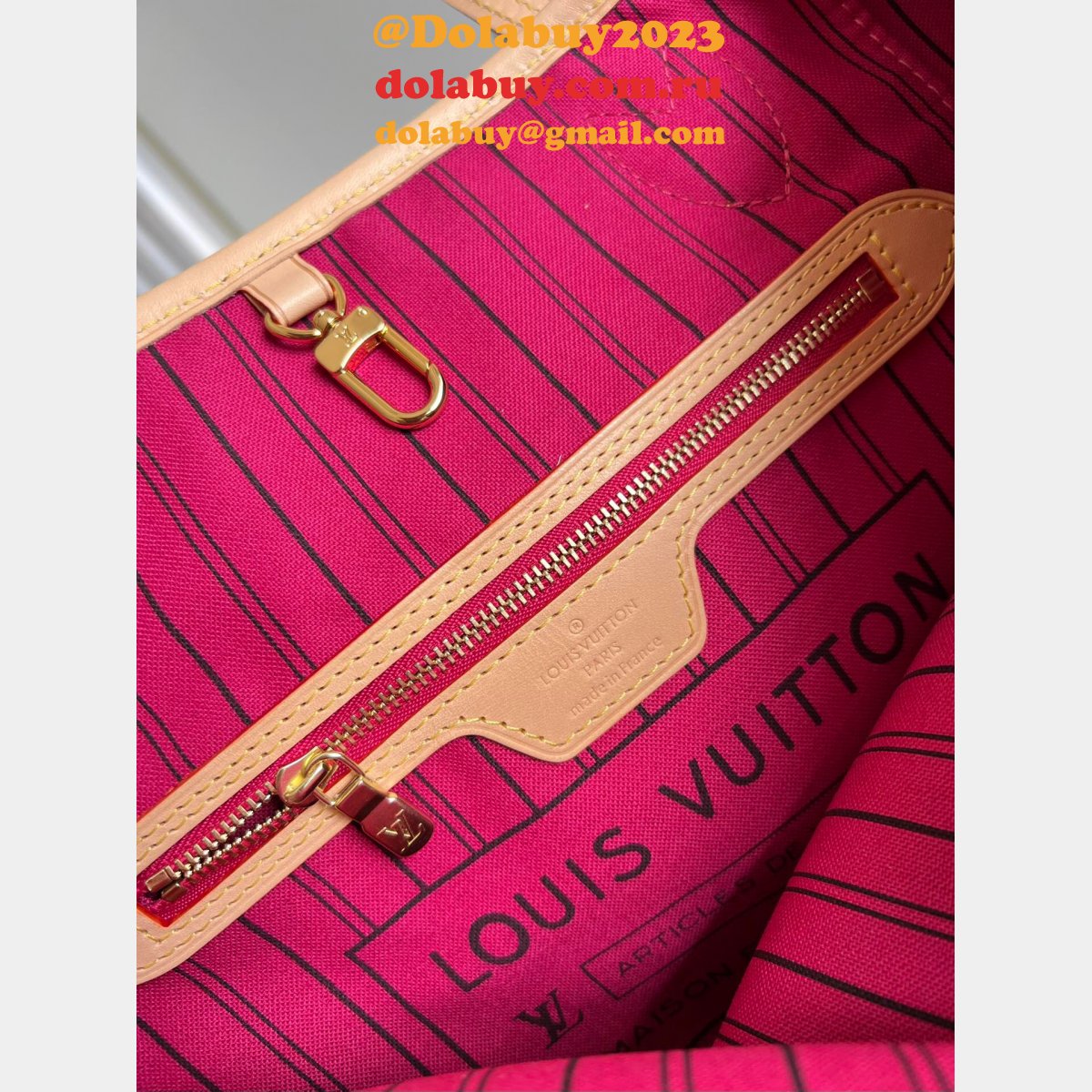 High Quality Louis Vuitton Replica Neverfull Damier/Monogram N41362/M41245  PM Bags 29CM