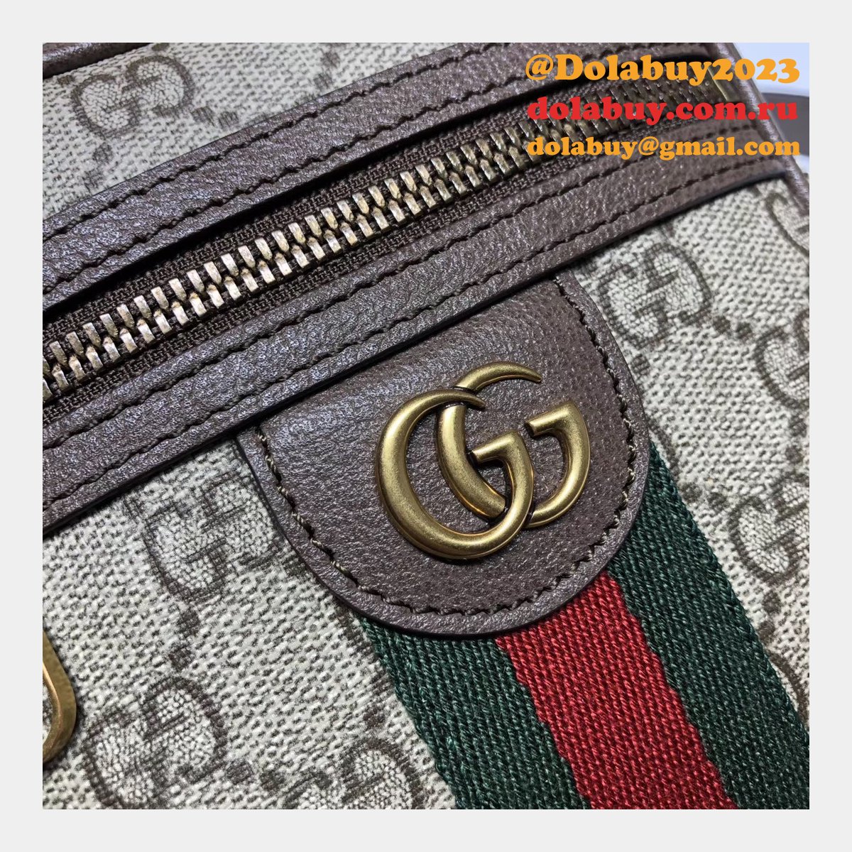 High Quality Gucci Replica GG Supreme Ophidia Shoulder 598127 Bag