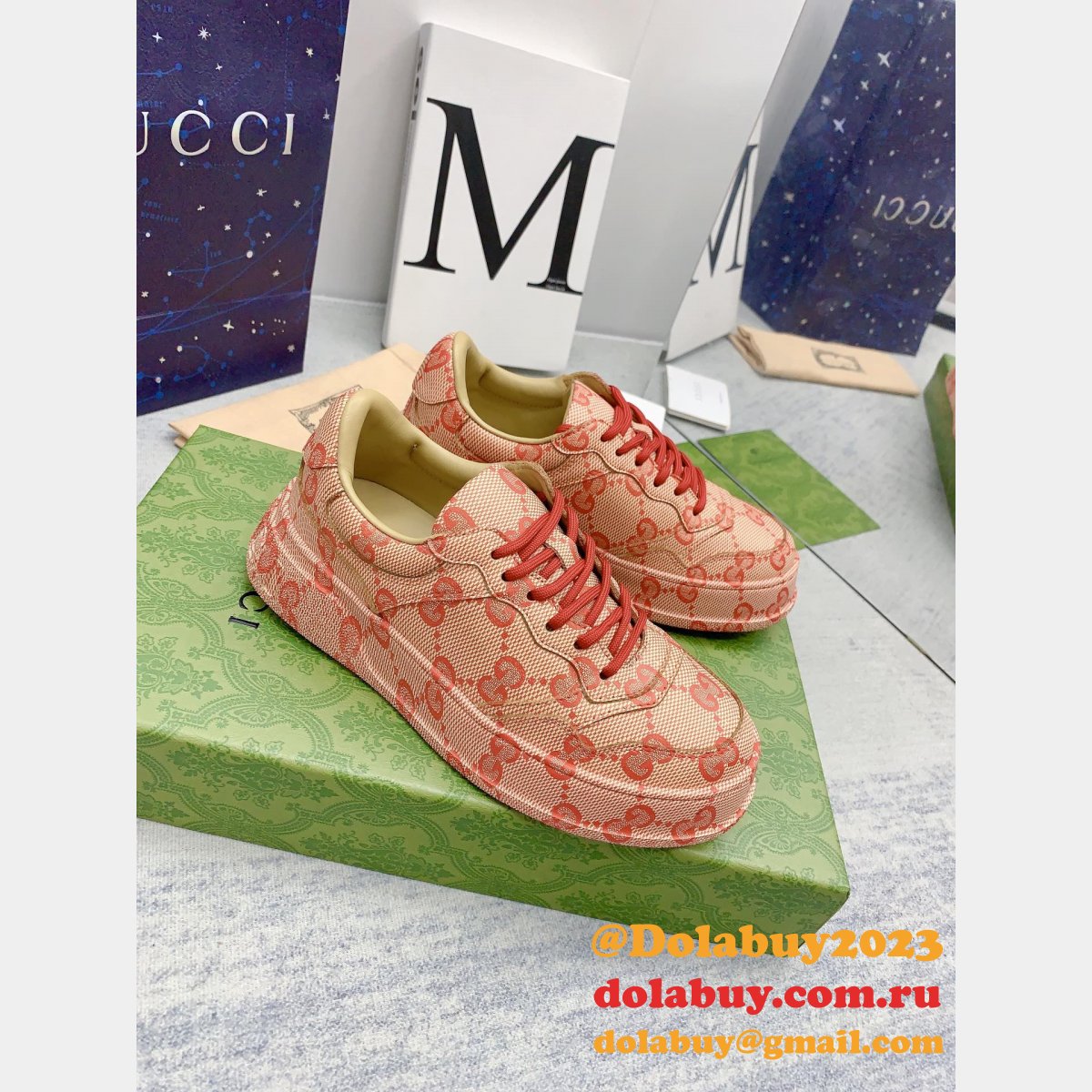 Designer Replica Gucci Biscuit Classic Presbyopia Shoes