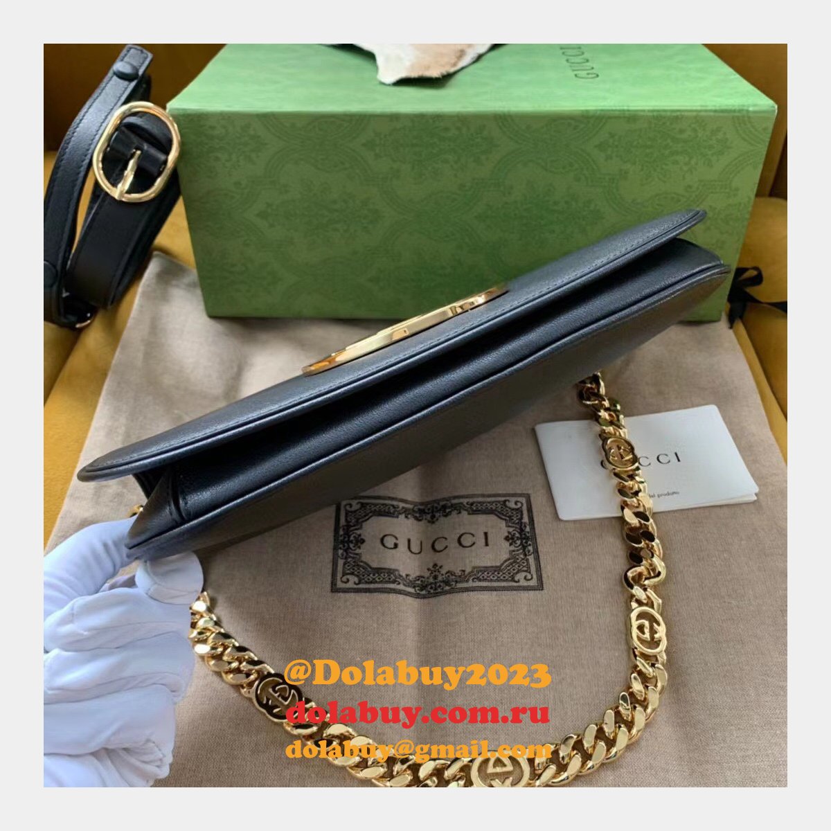 Leather Gucci Fake High Quality Blondie Shoulder 699268 Bag